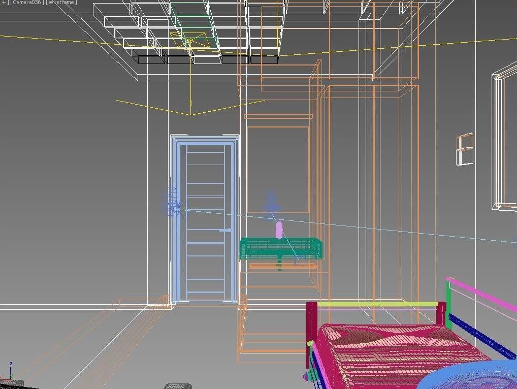 Solitary ward in the hospital 3D model_3