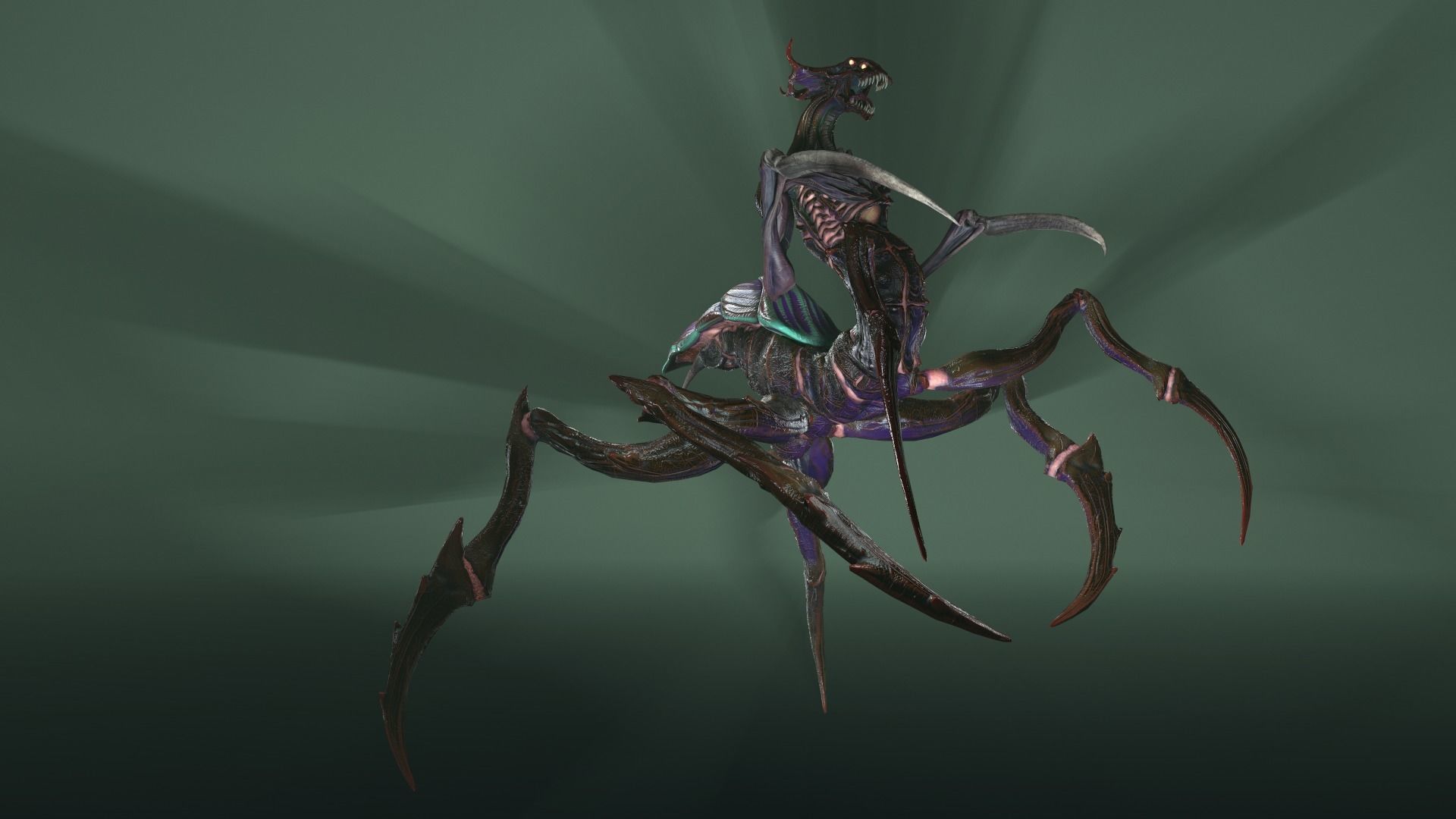 Alien Spider Low-poly 3D model_26