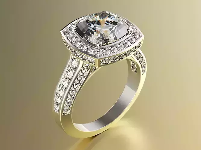 Engagement Ring 3D print model