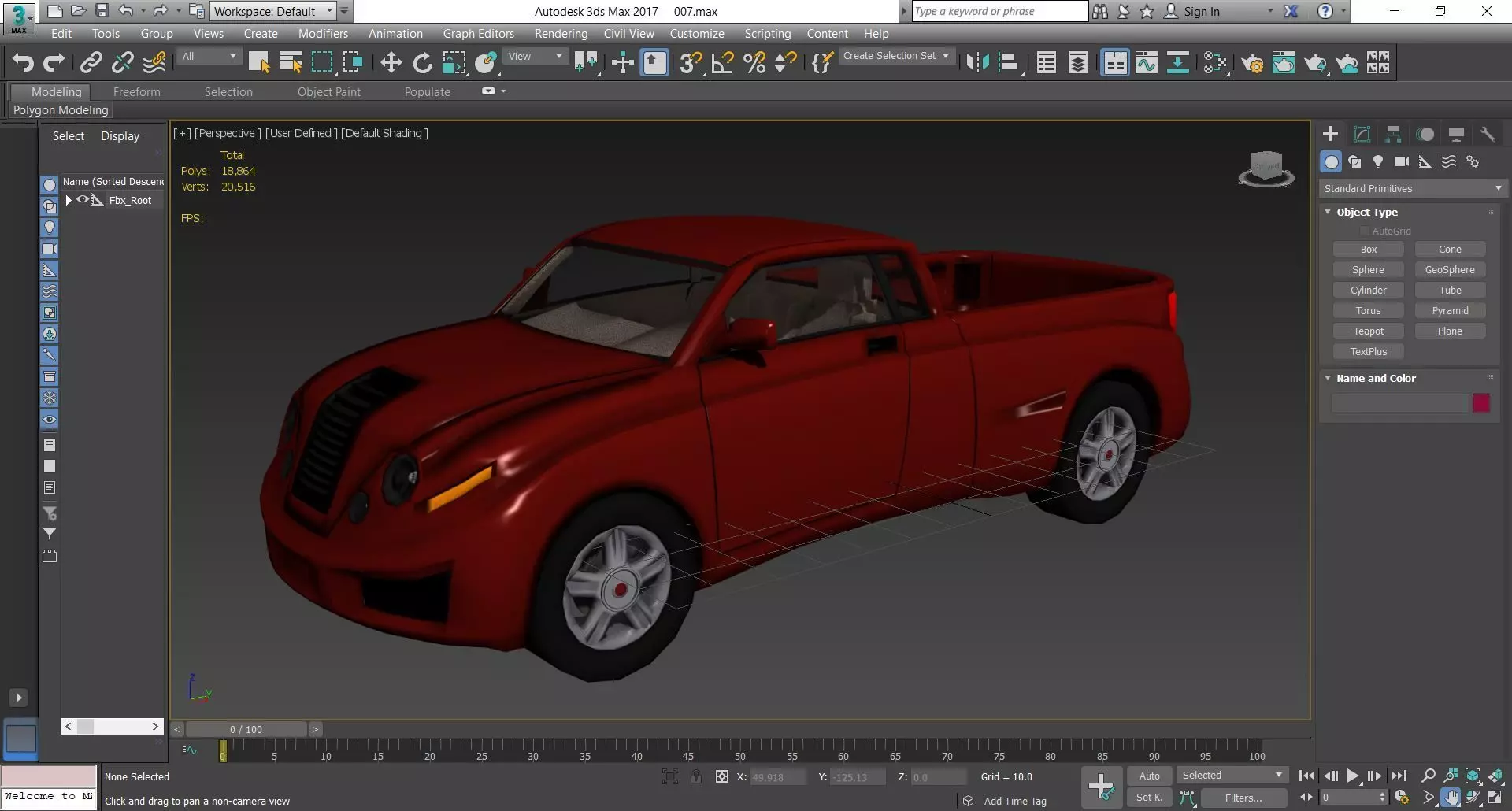 CAR - Pickup 3D model_0