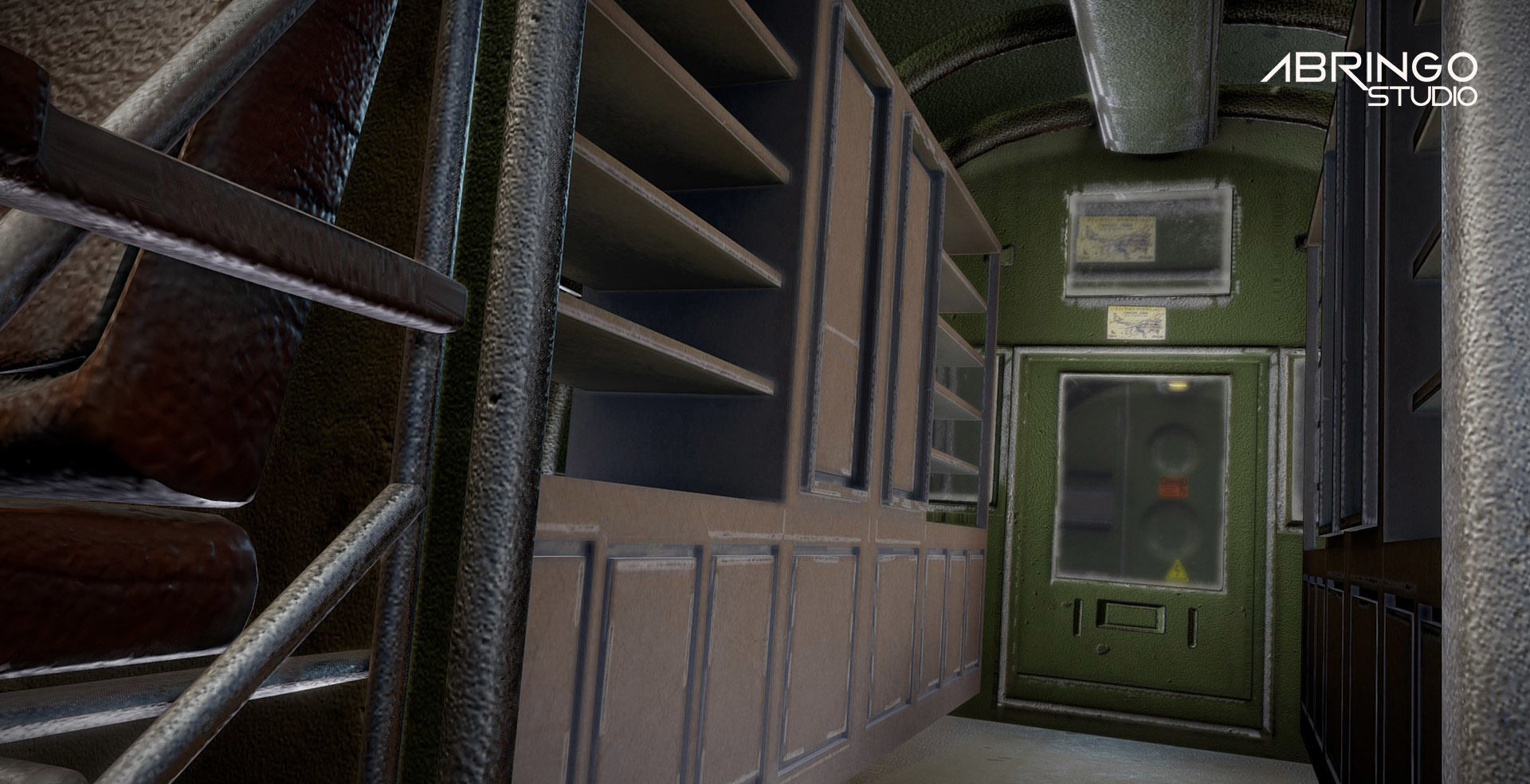 Douglas DC-3 Ethiopian Aircraft Low-poly 3D model_5