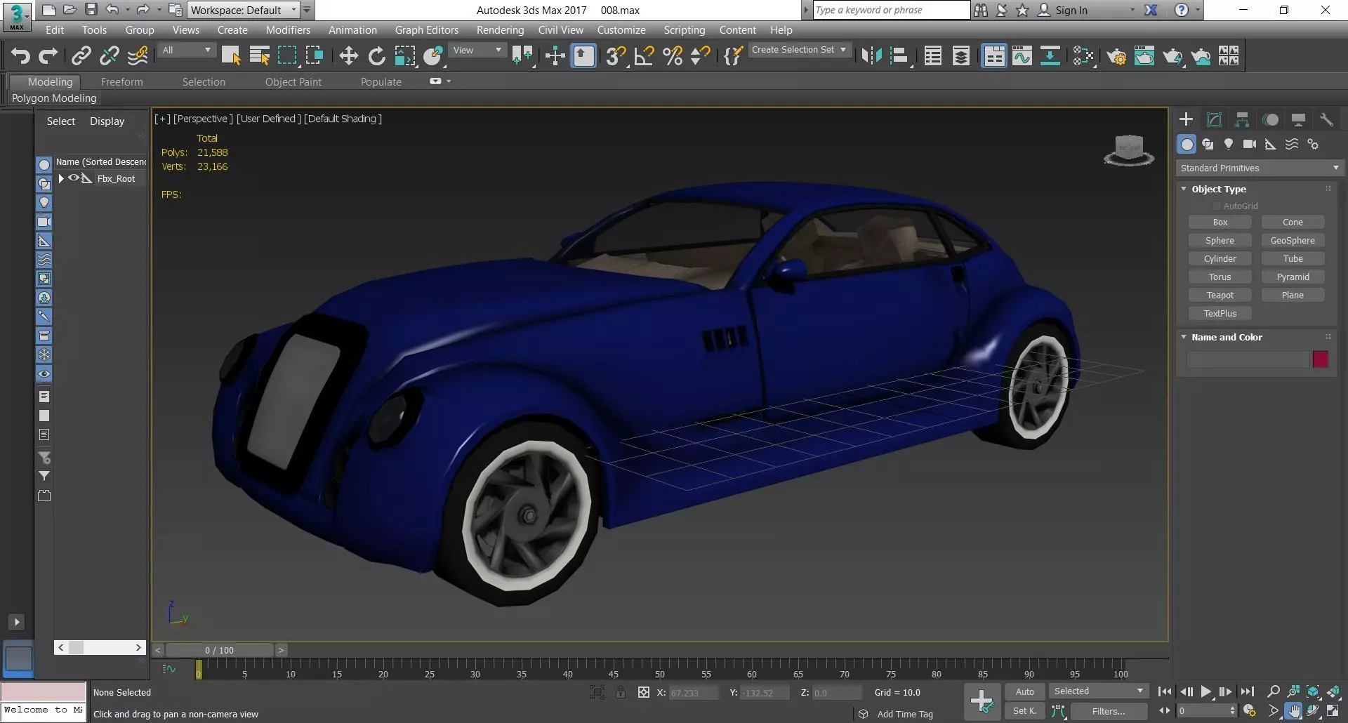 CAR - Retro 3D model_0