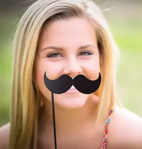 Mustache Mustache Stick 3D print model