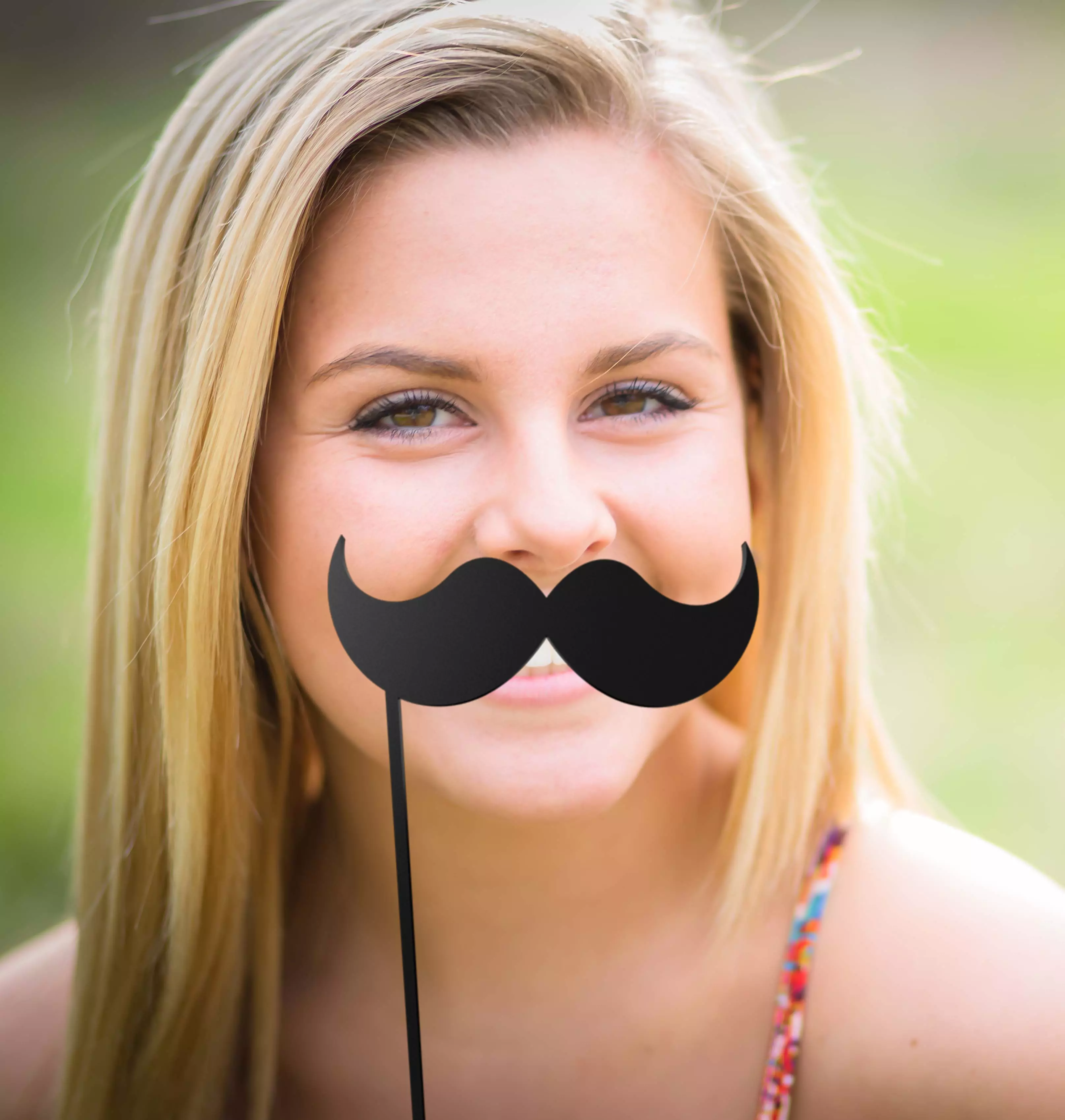 Mustache Mustache Stick 3D print model_0