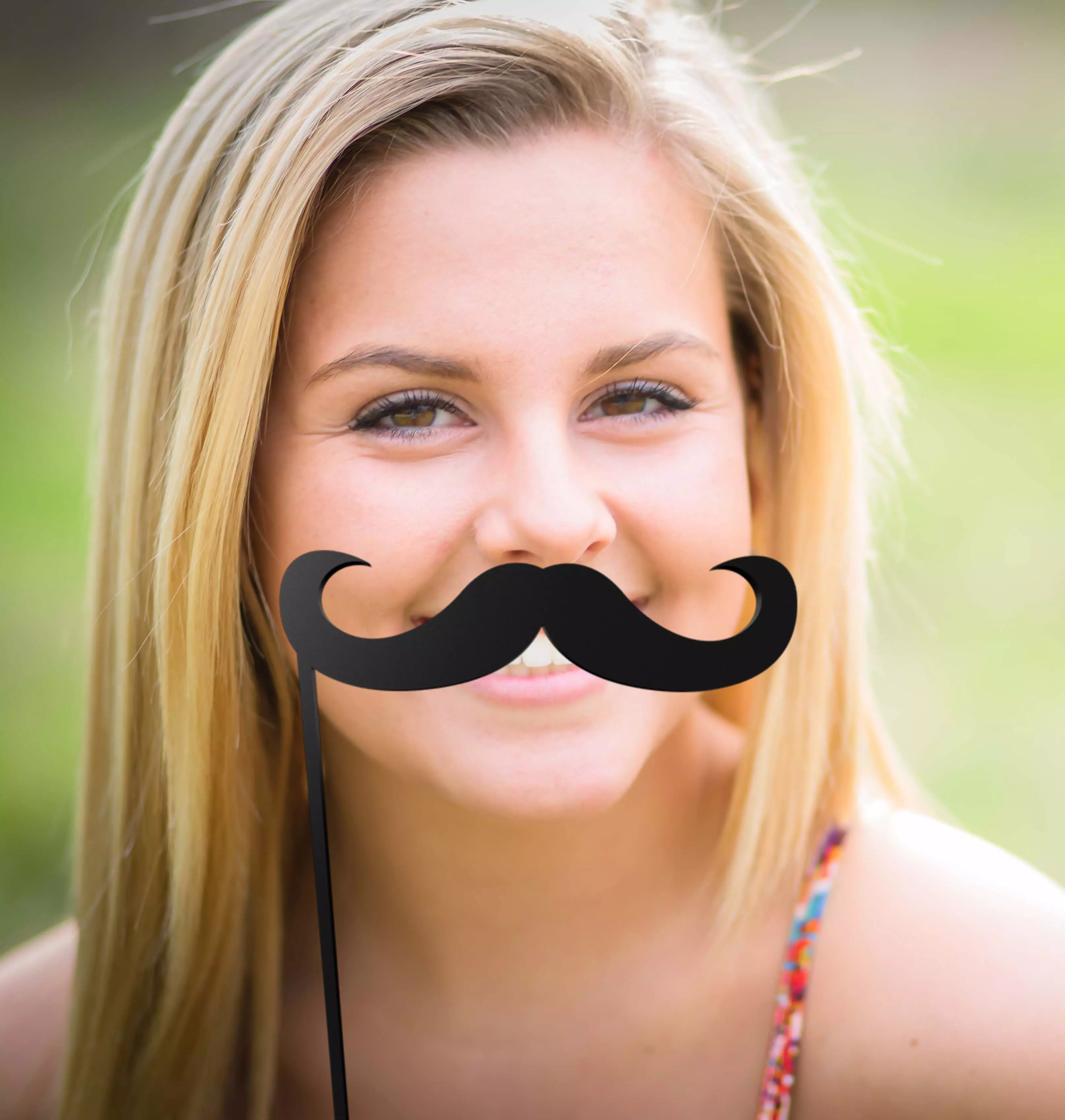 Mustache Mustache Stick 3D print model_0