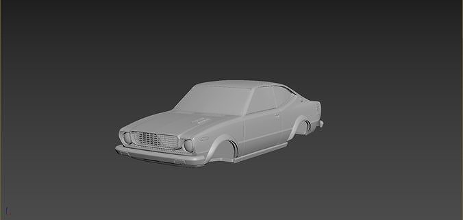 Toyota Corolla SR5 1976 Body For Print 3D print model
