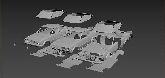 Toyota Corolla SR5 1976 Body For Print 3D print model 6