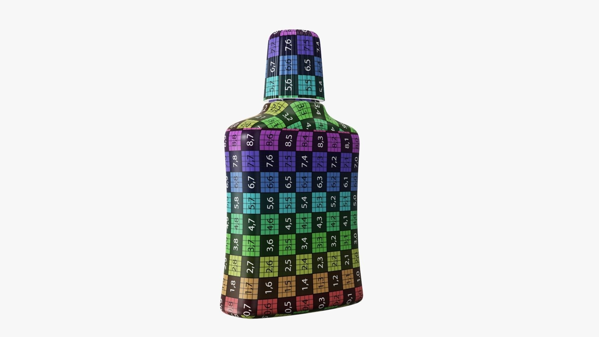 Plastic bottle small 03 3D model_12