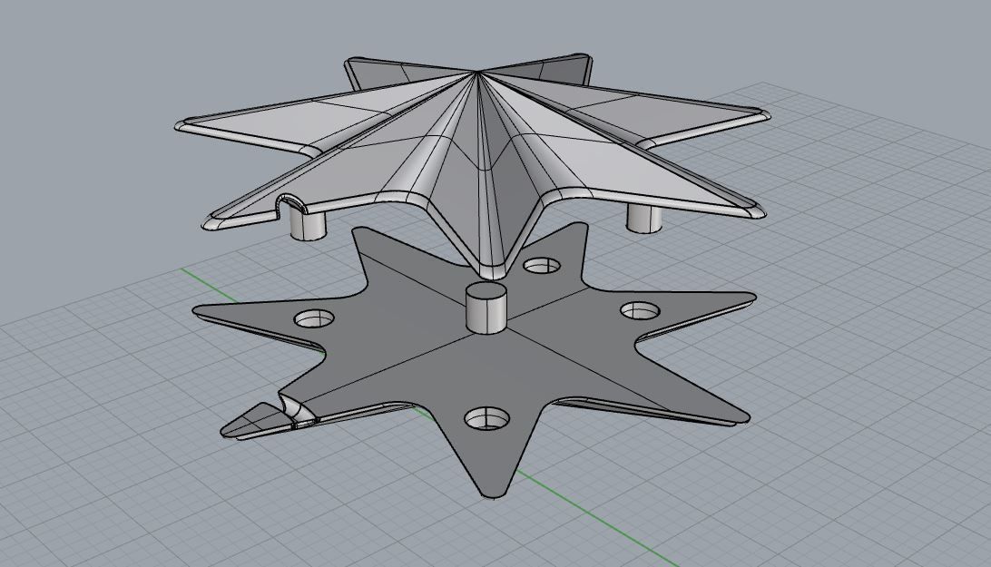 Cristmas star for Christmas  tree 3D print model_7