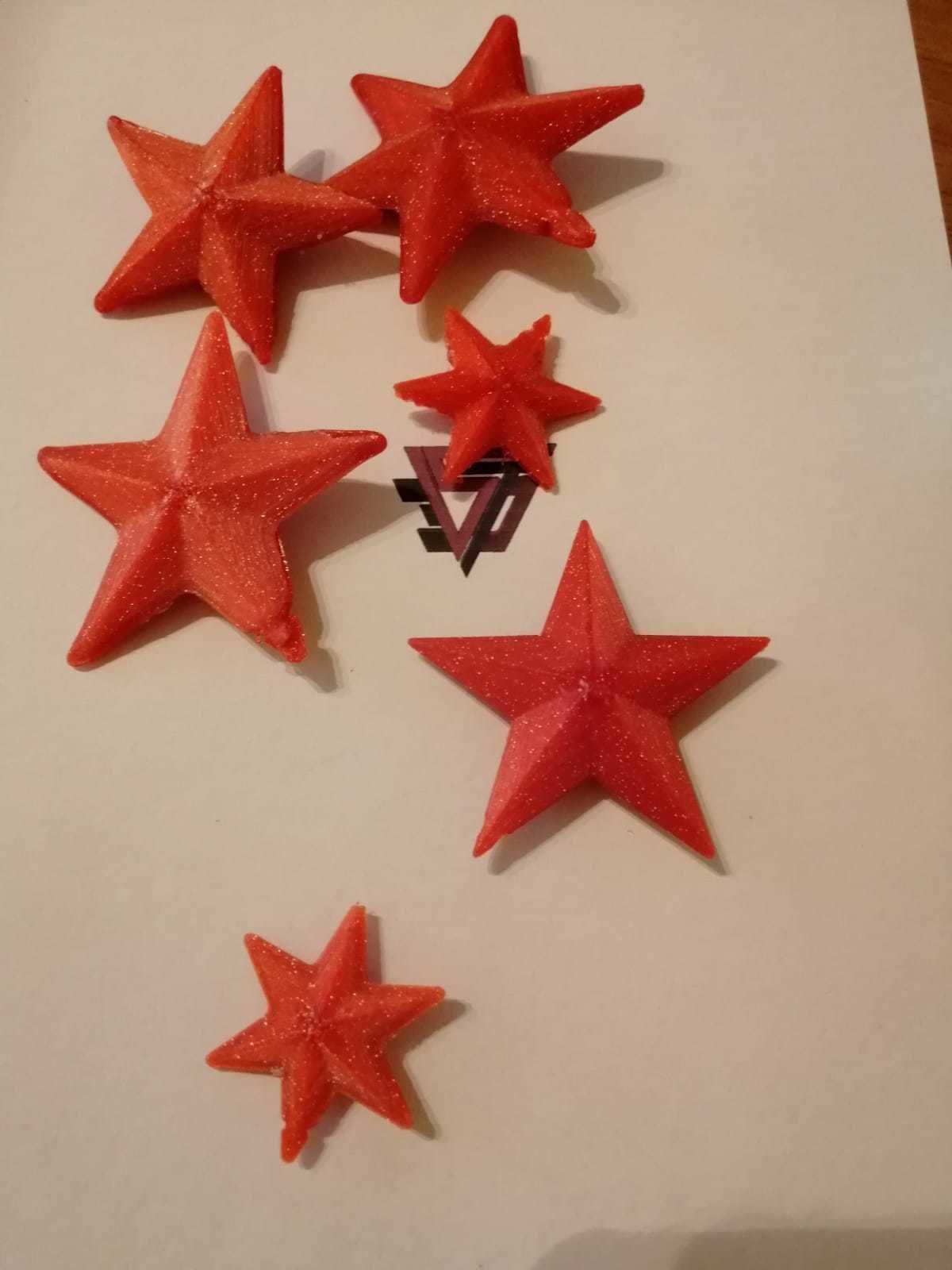 Cristmas star for Christmas  tree 3D print model_2