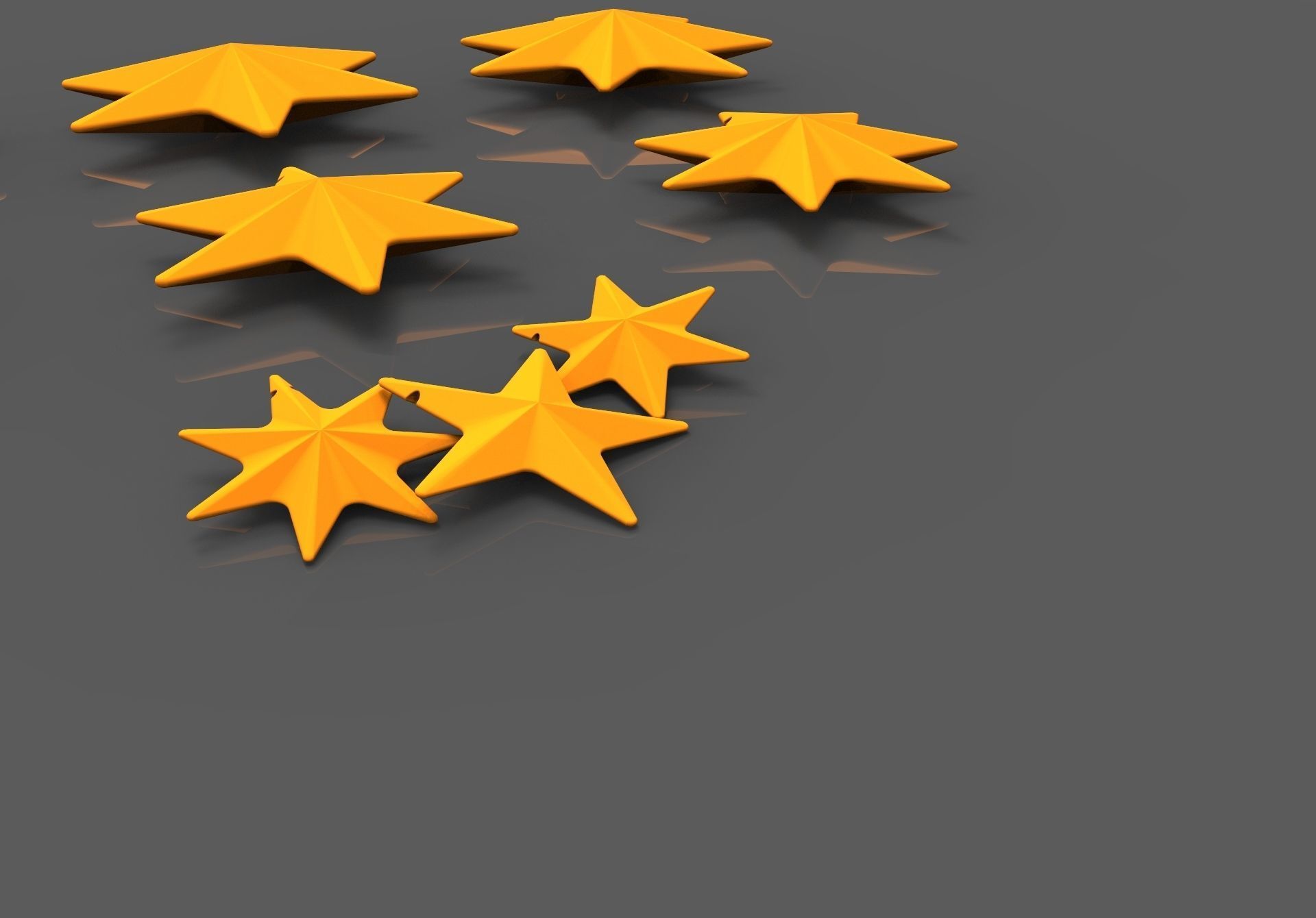 Cristmas star for Christmas  tree 3D print model_5