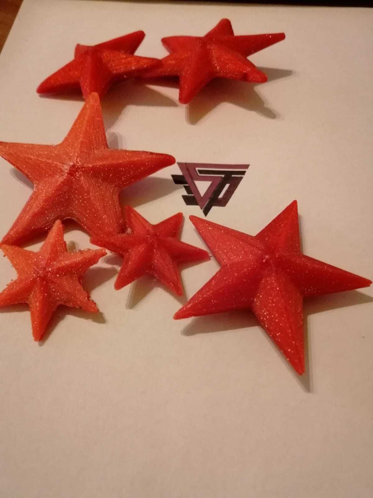 Cristmas star for Christmas  tree 3D print model_1