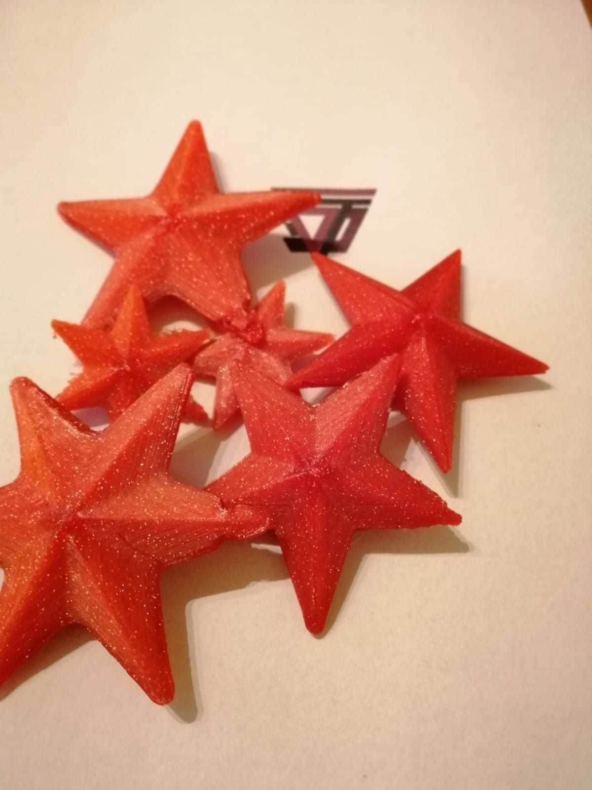 Cristmas star for Christmas  tree 3D print model_3