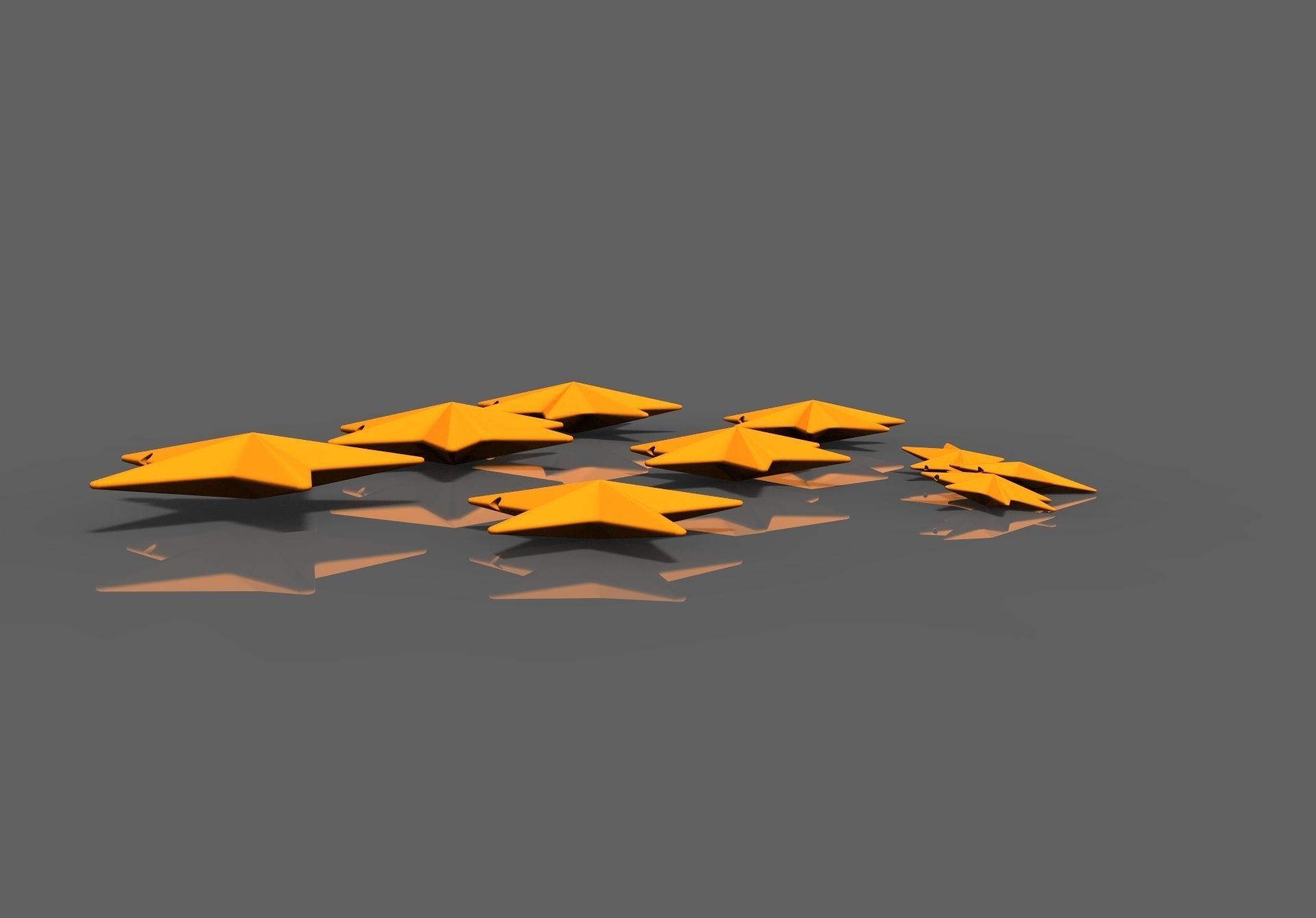 Cristmas star for Christmas  tree 3D print model_10