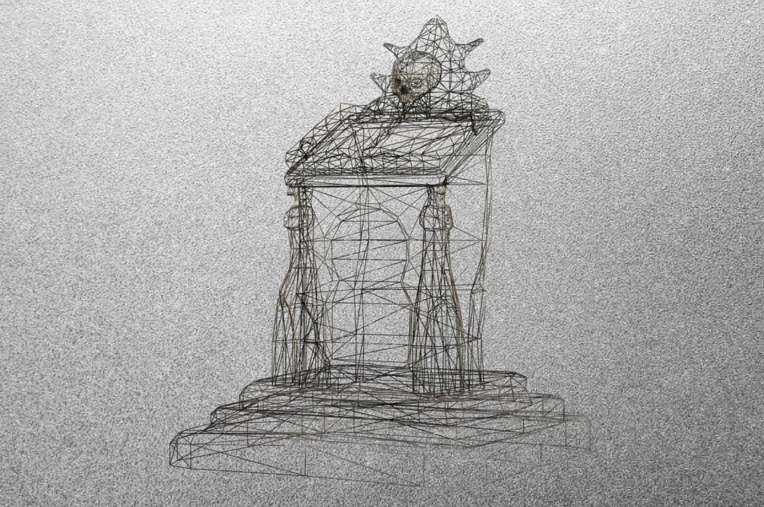 Pack Architecture Element 001 - 005 Low-poly 3D model_6