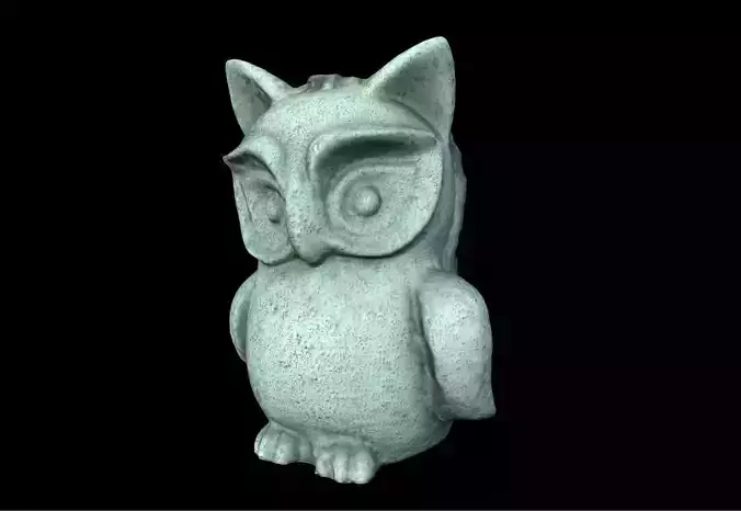 Garden Owl Decoration  Low-poly 3D model