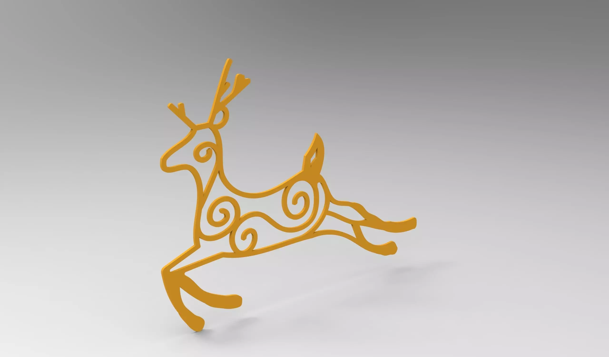 Christmas Tree Decoration -Deer 3D print model_0