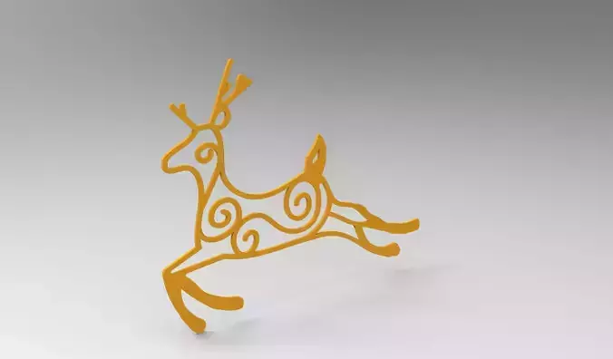Christmas Tree Decoration -Deer 3D print model