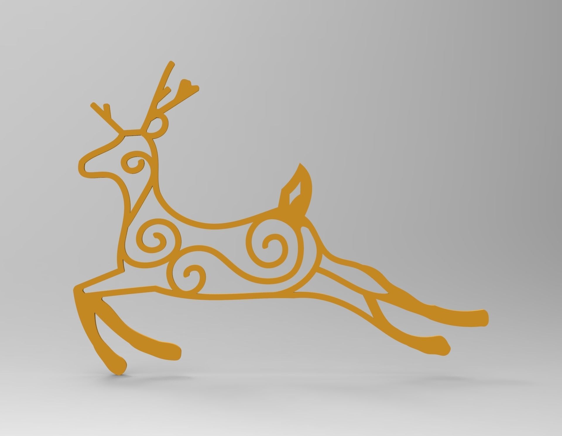 Christmas Tree Decoration -Deer 3D print model_1