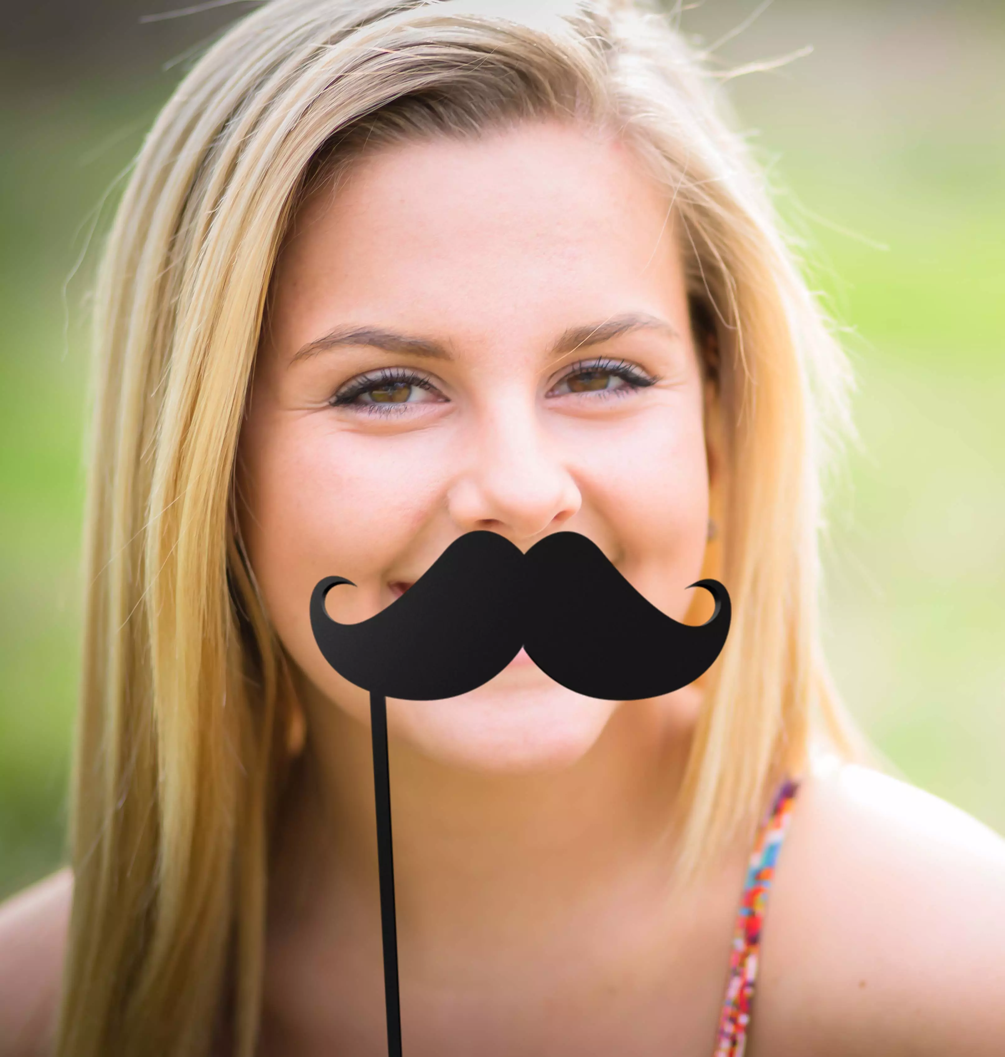 Mustache Mustache Stick 3D print model_0