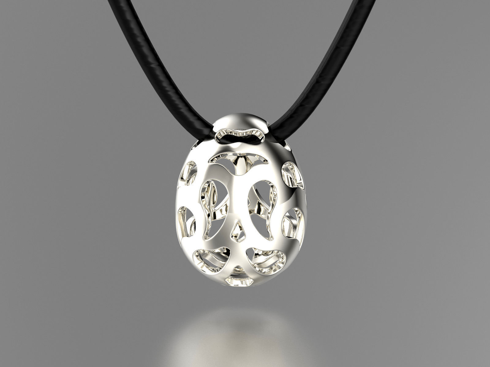 Easter eggs collection pedant set 7 hollow 0140 3D print model_2