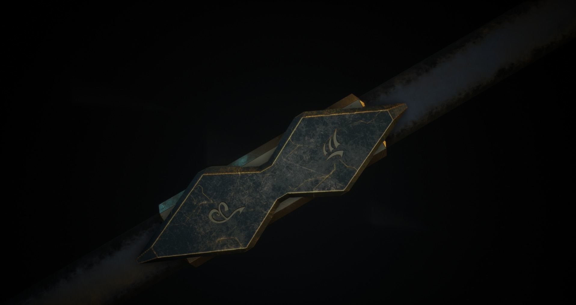 Medieval Rod - Magic - Weapons Low-poly 3D model_2