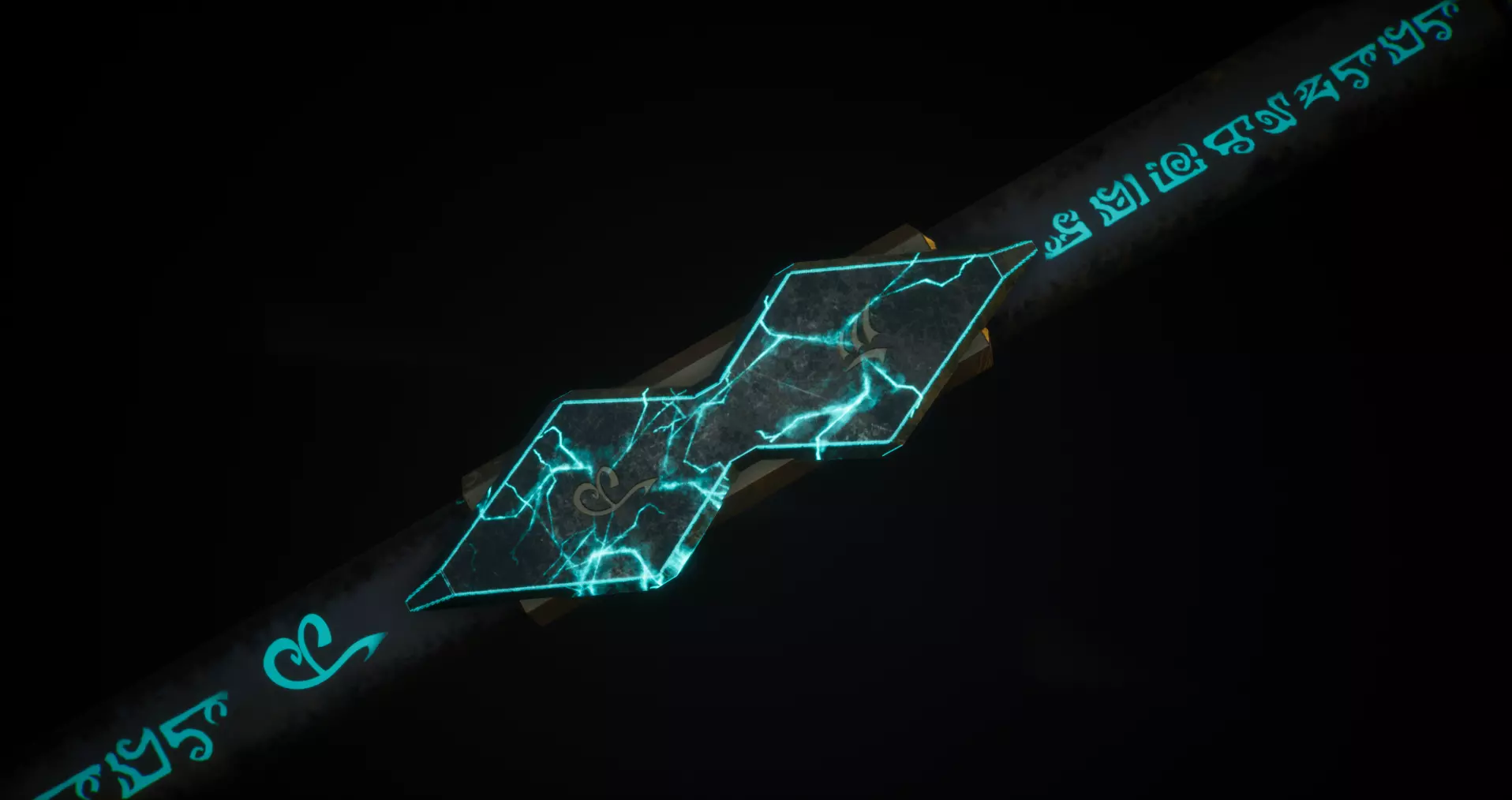 Medieval Rod - Magic - Weapons Low-poly 3D model_0