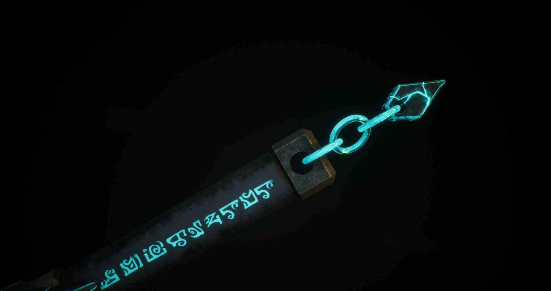 Medieval Rod - Magic - Weapons Low-poly 3D model_6