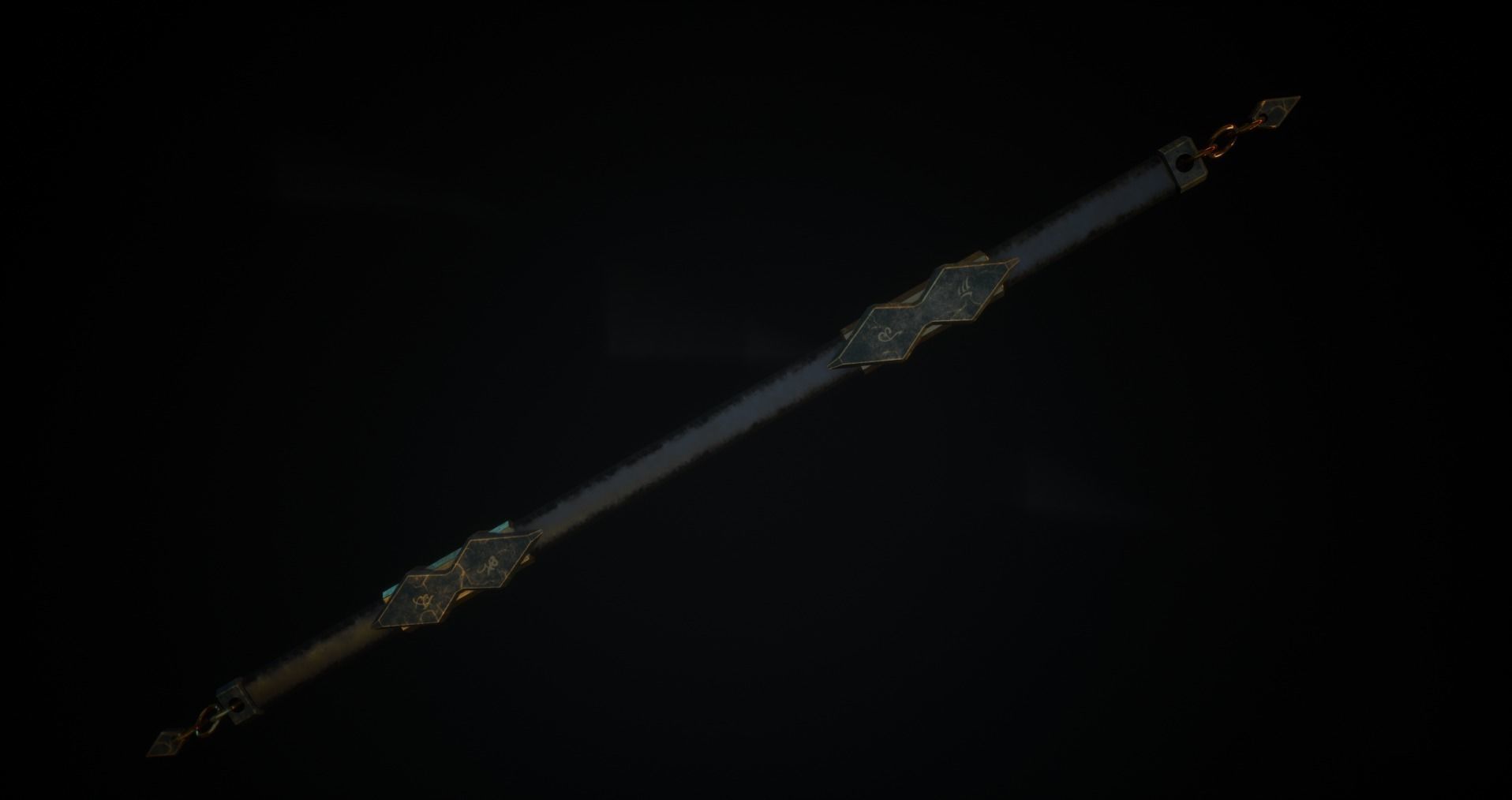 Medieval Rod - Magic - Weapons Low-poly 3D model_1