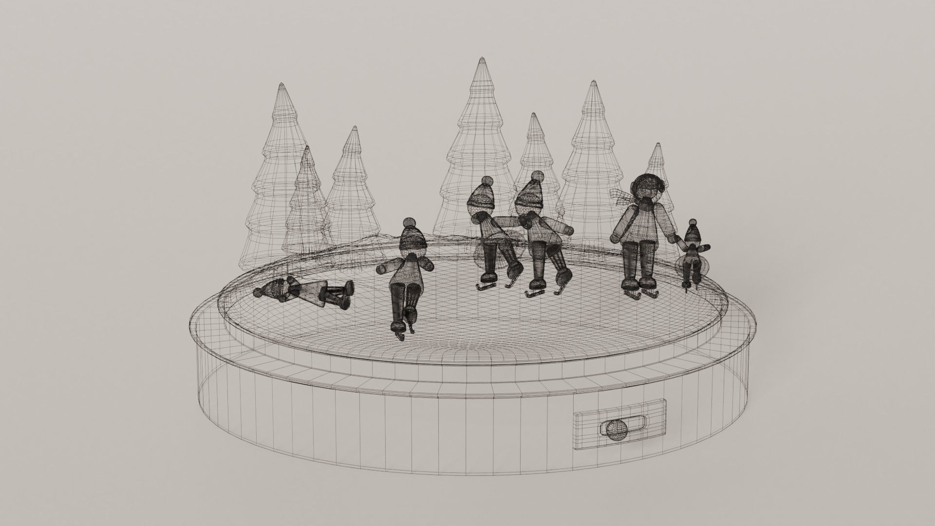 Christmas Carillon  Low-poly 3D model_7