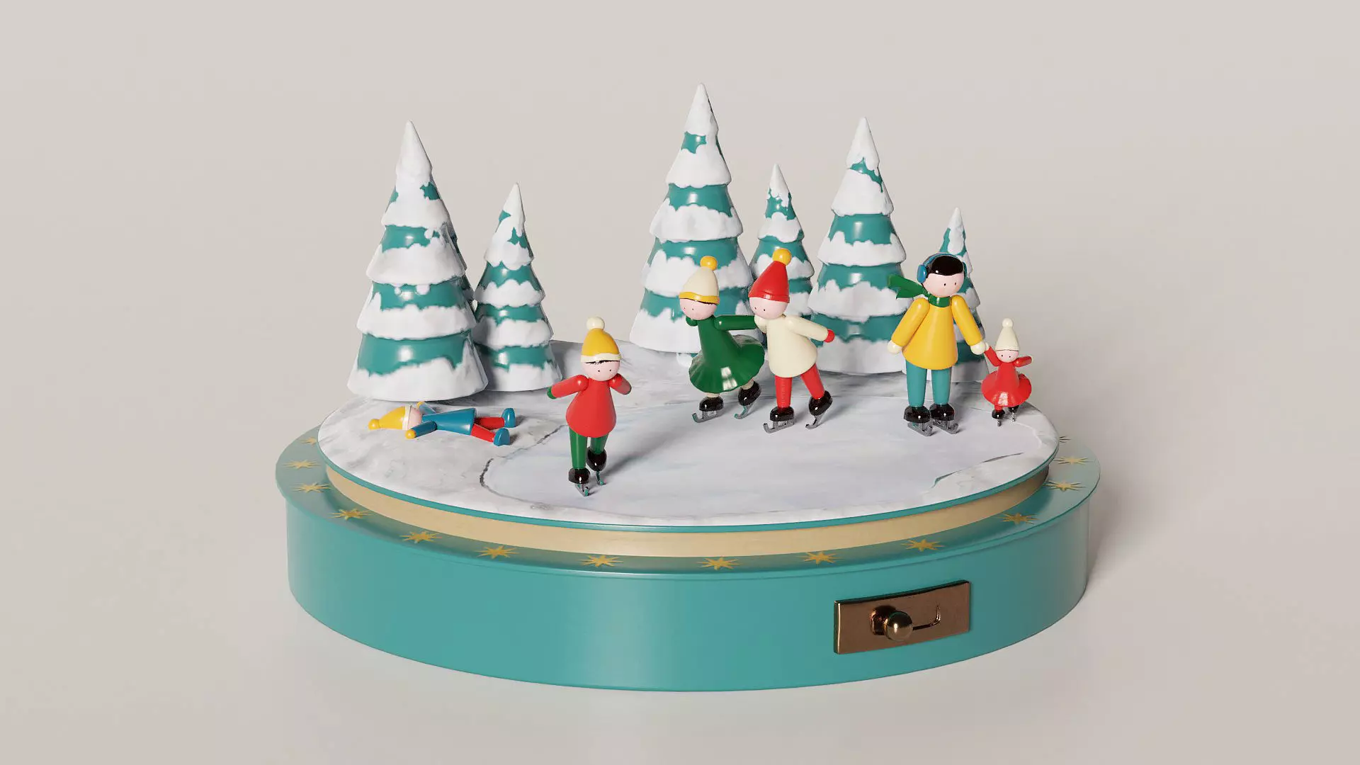 Christmas Carillon  Low-poly 3D model_0