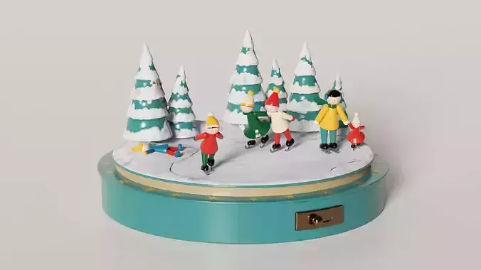 Christmas Carillon  Low-poly 3D model