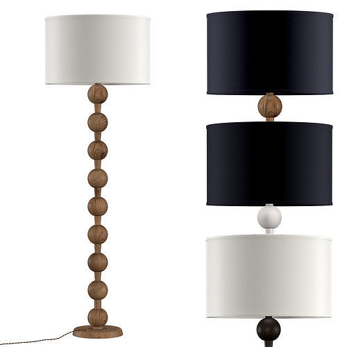 Hugo Barbell Floor Lamp 3D model