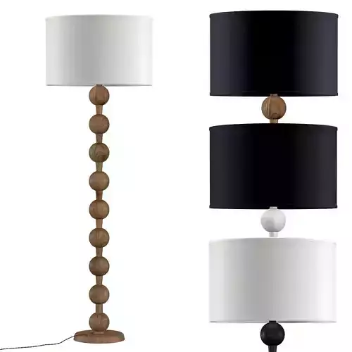 Hugo Barbell Floor Lamp 3D model