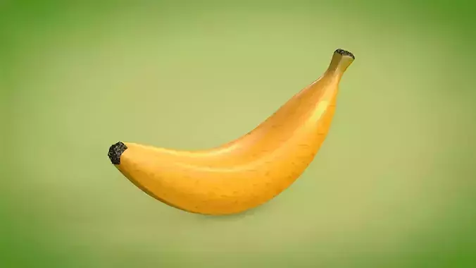 Banana Low-poly 3D model