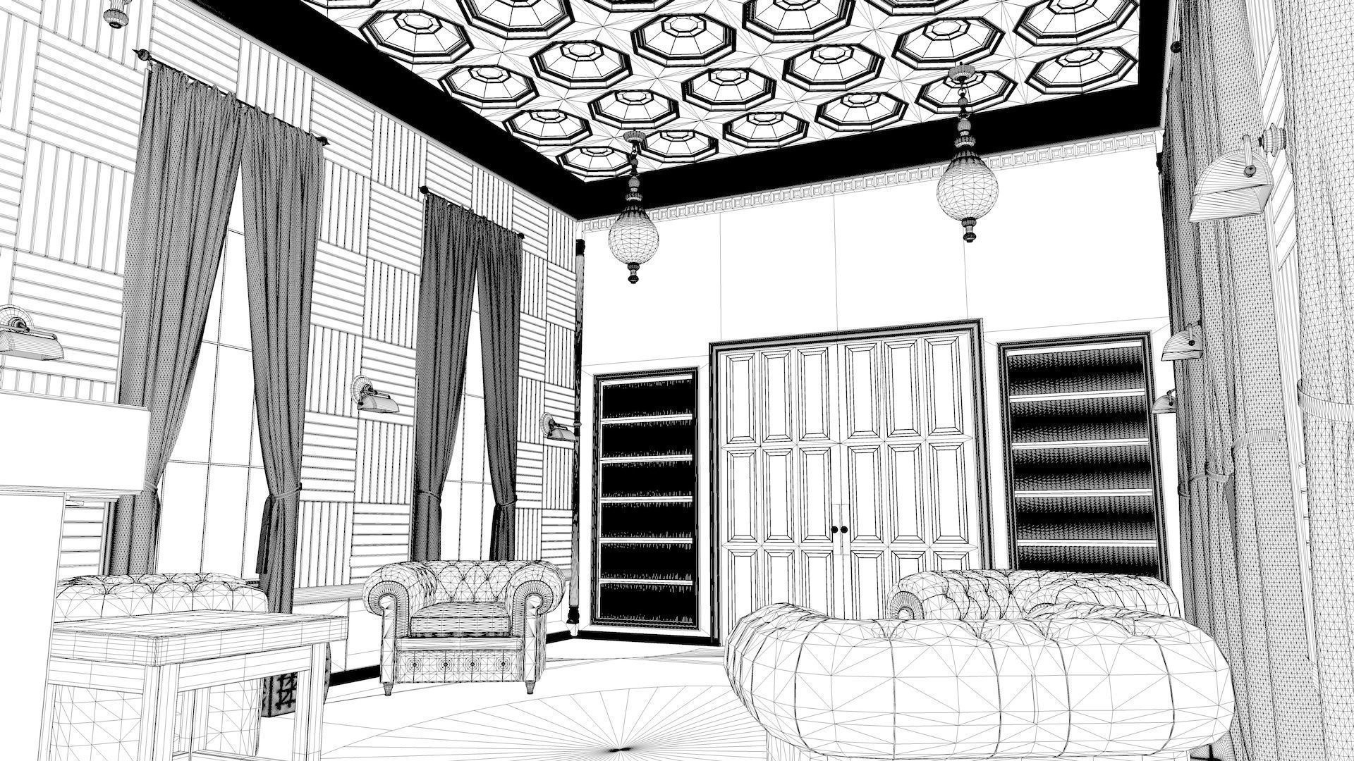 Vintage Speakeasy Pub 3D model_4