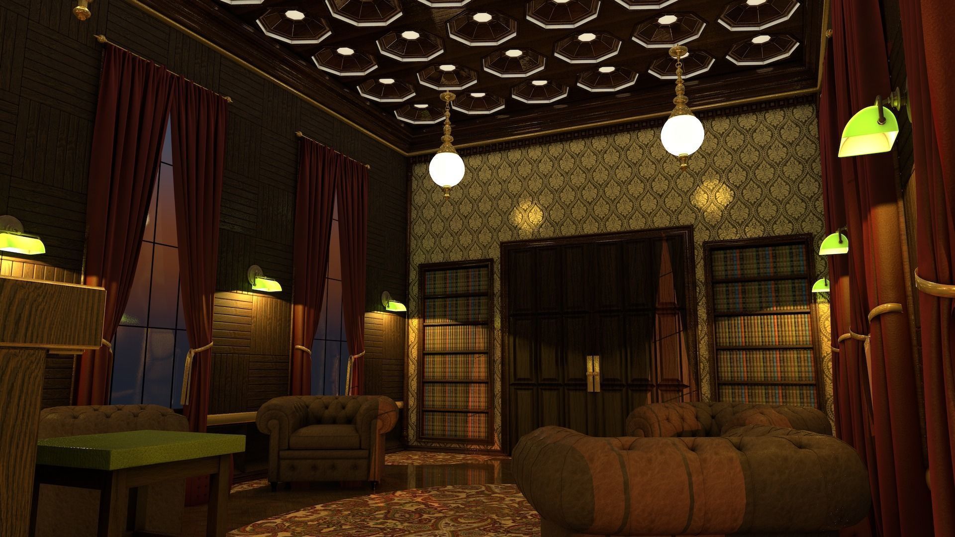 Vintage Speakeasy Pub 3D model_1