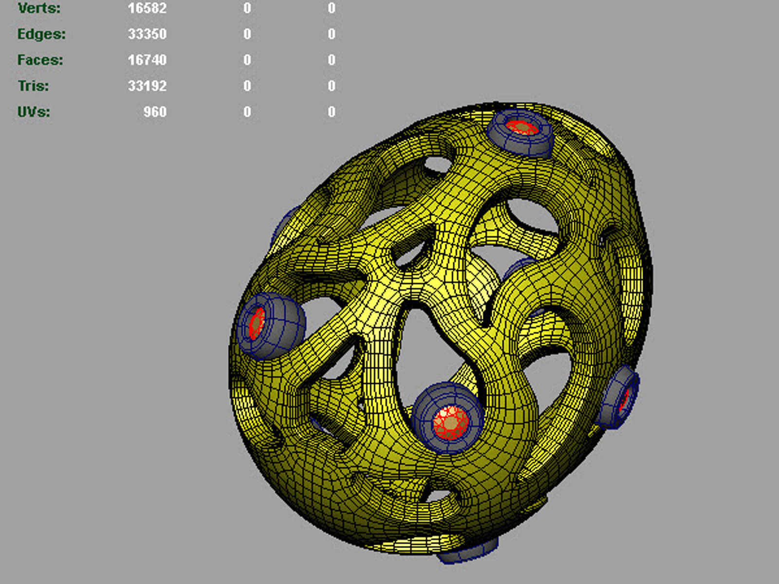 Easter eggs collection pedant set 7 with gems 0140 3D print model_10