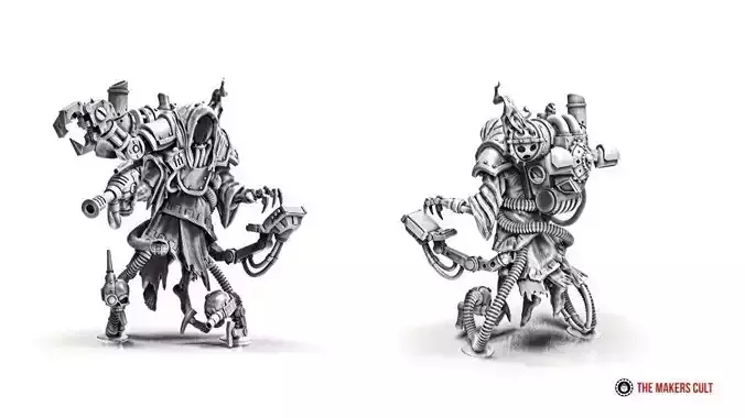 Dark Techno - Archaeopriest 3D print model