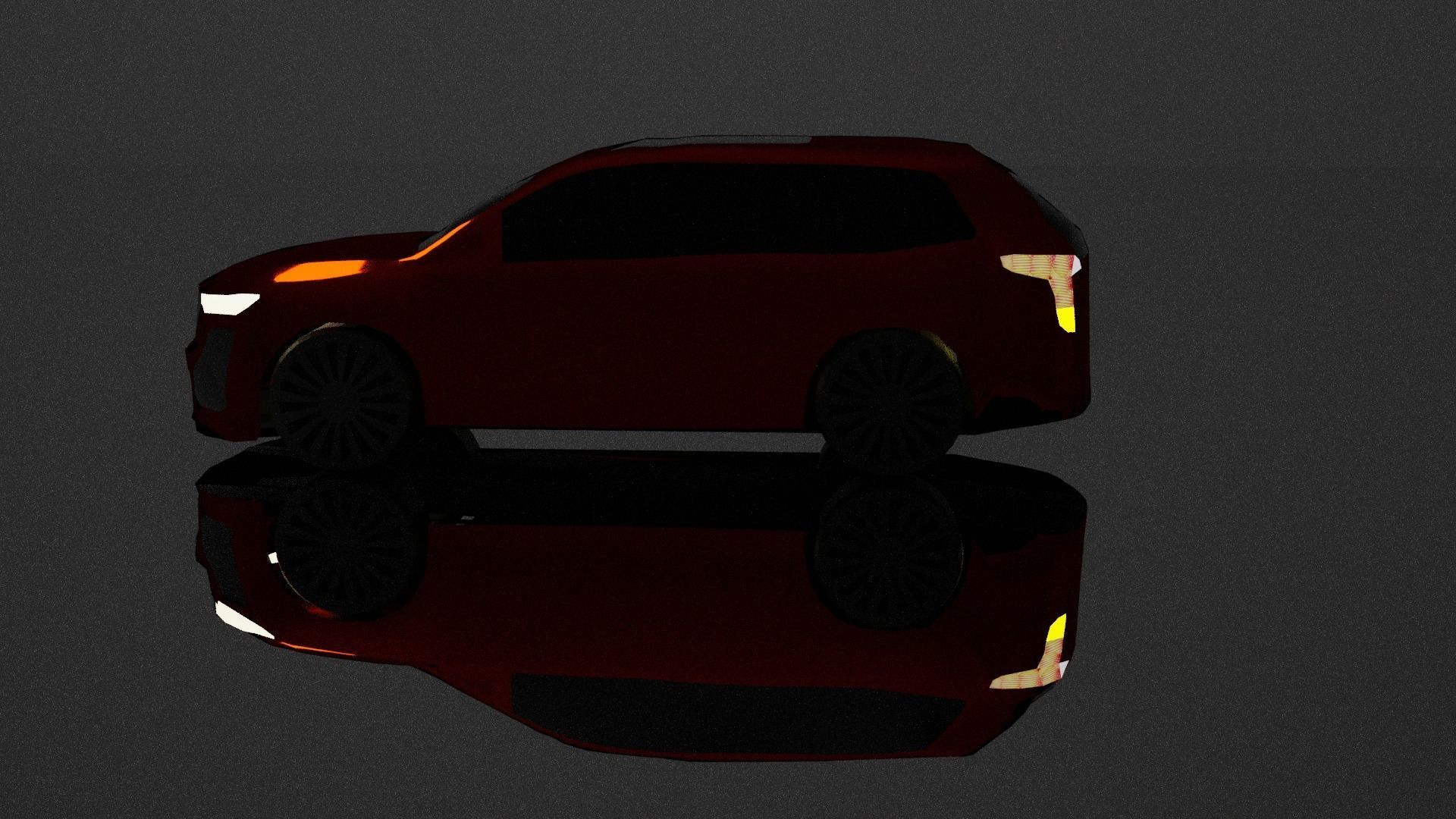 Cadillac XT6 luxury car Low-poly 3D model_2