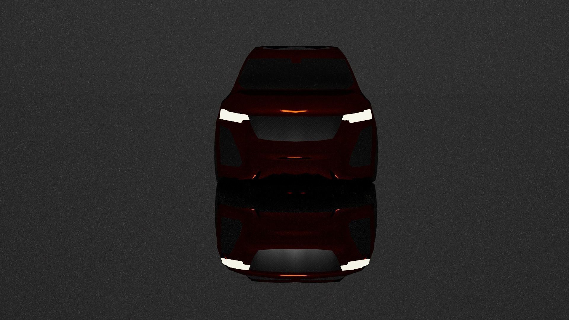 Cadillac XT6 luxury car Low-poly 3D model_3