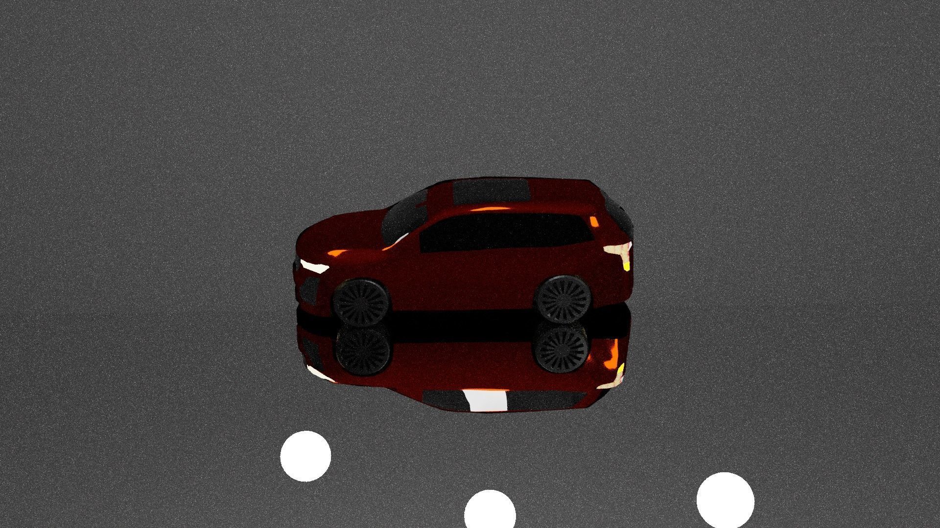 Cadillac XT6 luxury car Low-poly 3D model_1