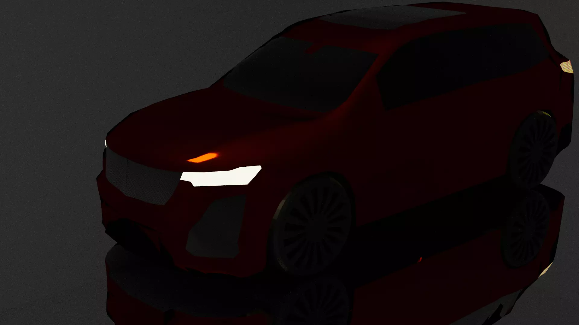 Cadillac XT6 luxury car Low-poly 3D model_0