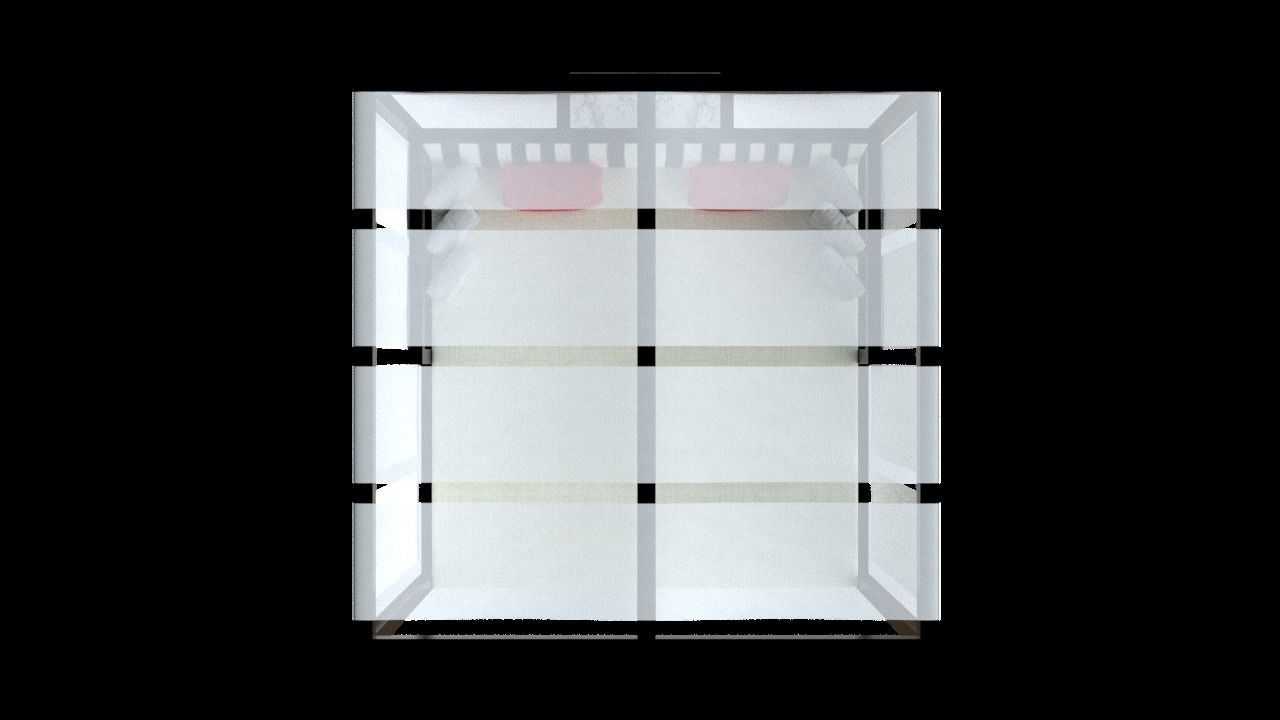 fancy bed 3D model_2