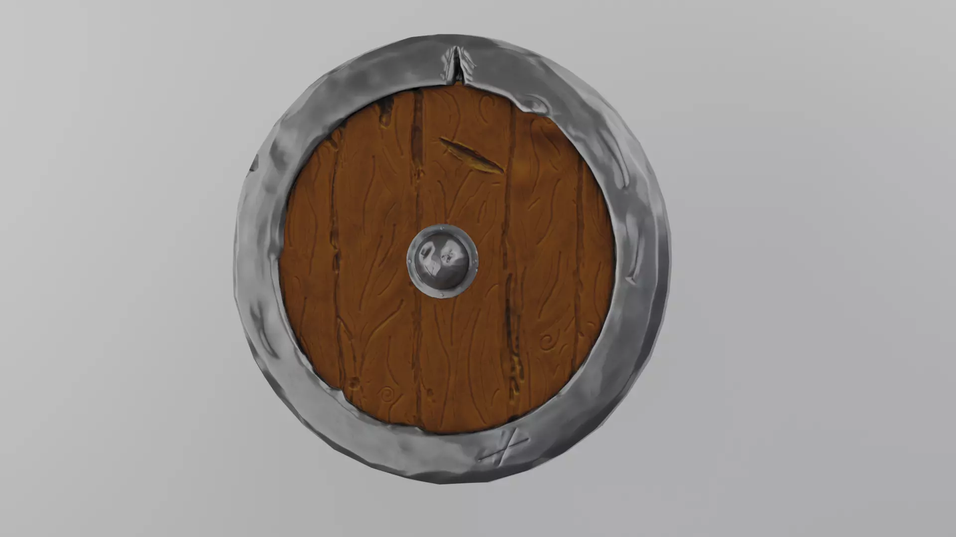 Medium PolyCount Stylized Fantasy LvL2 Shield Free low-poly 3D model