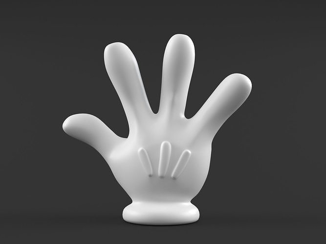 Hand Mickey Give me 4 3D print model