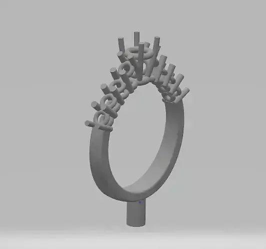 Solitaire  fiancailles engagement drop entourage ring -CG36