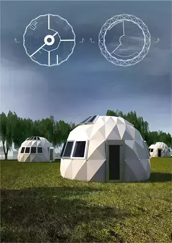 Dome House Free low-poly 3D model