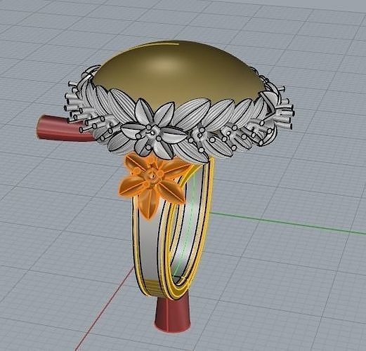 Bague oeil de tigre -CG38 3D print model