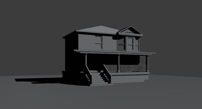 American House Free 3D model